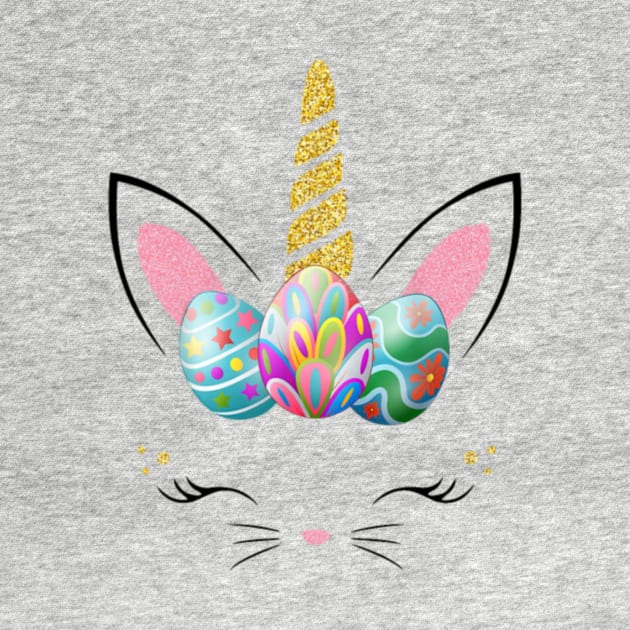 Unicorn Easter T Shirt Girl Easter Bunny bunnicorn by Kink4on